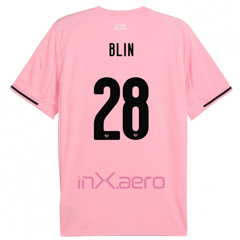 Danxen Mænd Alexis Blin #28 Pink Sort Hjemmebane Spillertrøjer 2025/26 Trøje T-Shirt