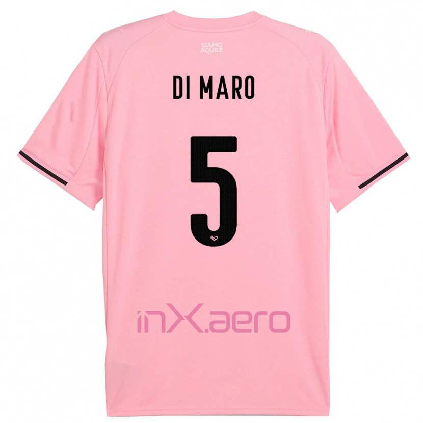 Danxen Mænd Filippo Di Maro #5 Pink Sort Hjemmebane Spillertrøjer 2025/26 Trøje T-Shirt