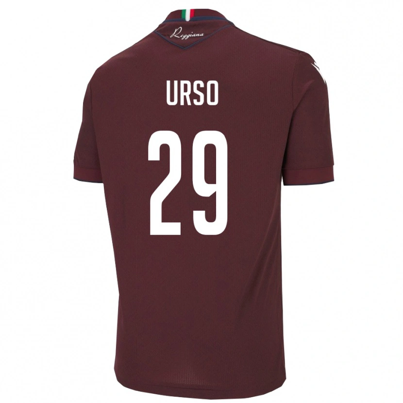 Danxen Mænd Oliver Urso #29 Burgunder Hvid Hjemmebane Spillertrøjer 2025/26 Trøje T-Shirt