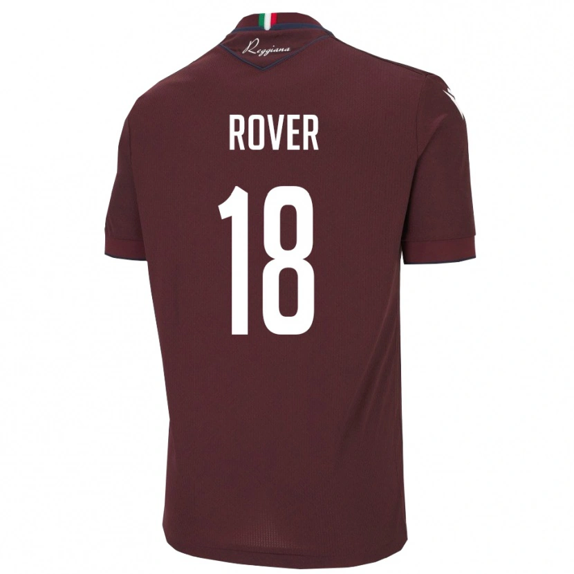 Danxen Mænd Matteo Rover #18 Burgunder Hvid Hjemmebane Spillertrøjer 2025/26 Trøje T-Shirt