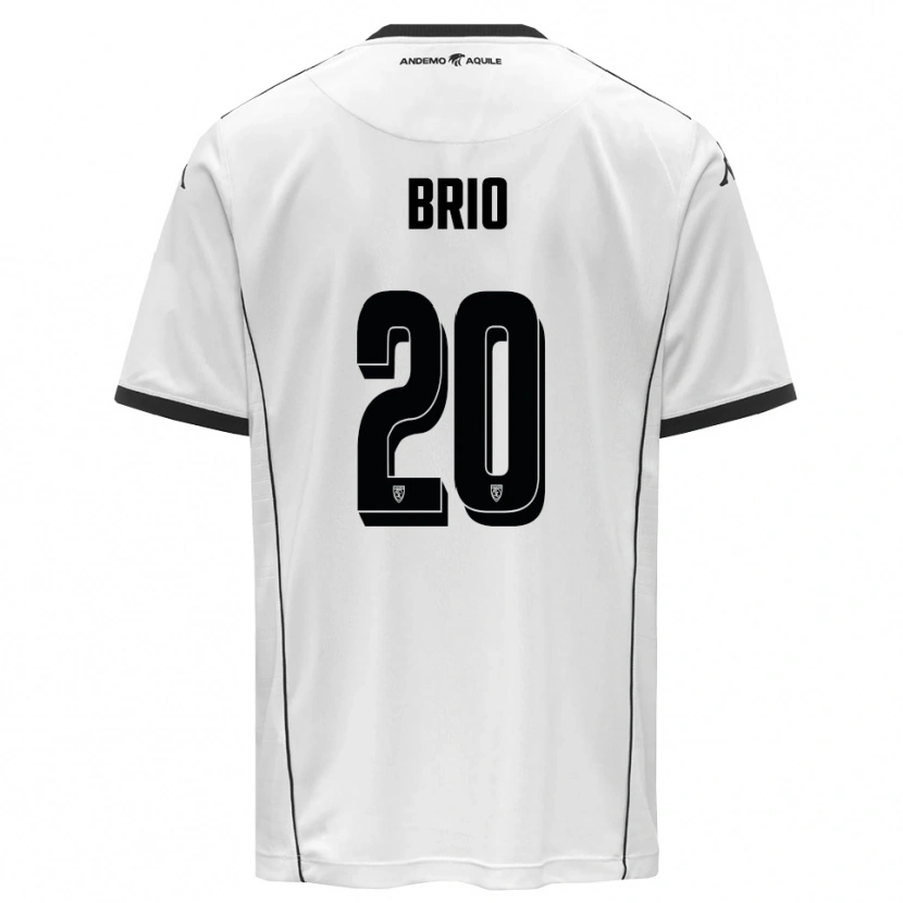 Danxen Mænd Alessandro Brio #20 Hvid Sort Hjemmebane Spillertrøjer 2025/26 Trøje T-Shirt