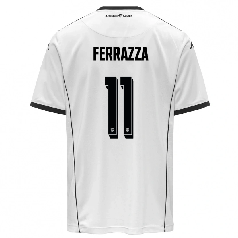 Danxen Mænd Diego Ferrazza #11 Hvid Sort Hjemmebane Spillertrøjer 2025/26 Trøje T-Shirt
