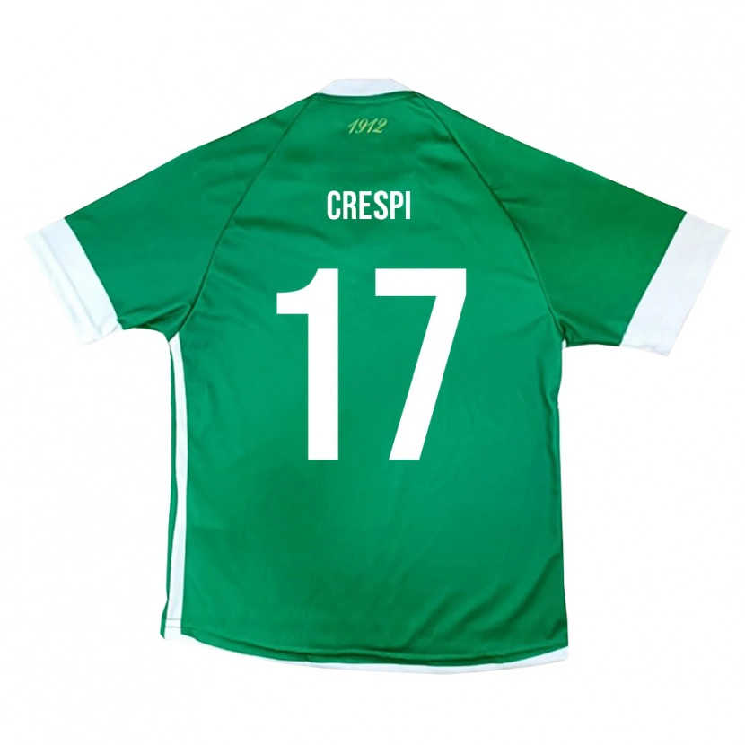 Danxen Mænd Valerio Crespi #17 Grøn Hvid Hjemmebane Spillertrøjer 2025/26 Trøje T-Shirt
