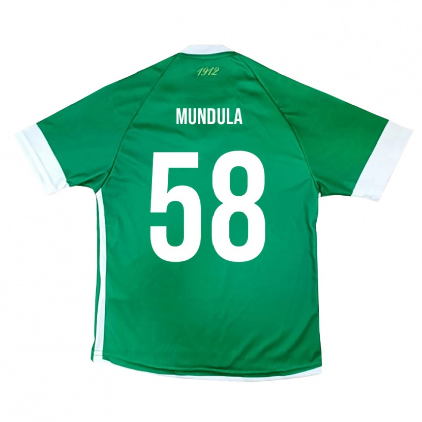 Danxen Mænd Ciro Mundula #58 Grøn Hvid Hjemmebane Spillertrøjer 2025/26 Trøje T-Shirt
