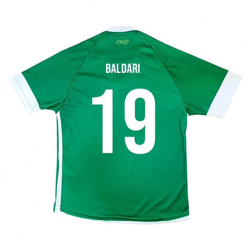 Danxen Mænd Gabriele Baldari #19 Grøn Hvid Hjemmebane Spillertrøjer 2025/26 Trøje T-Shirt