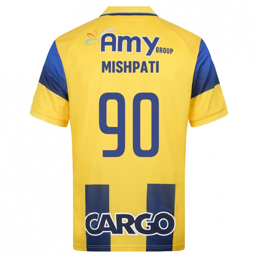 Danxen Mænd Roi Mishpati #90 Gul Mørkeblå Hjemmebane Spillertrøjer 2025/26 Trøje T-Shirt