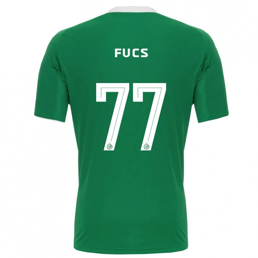 Danxen Mænd Roee Fucs #77 Grøn Hvid Hjemmebane Spillertrøjer 2025/26 Trøje T-Shirt