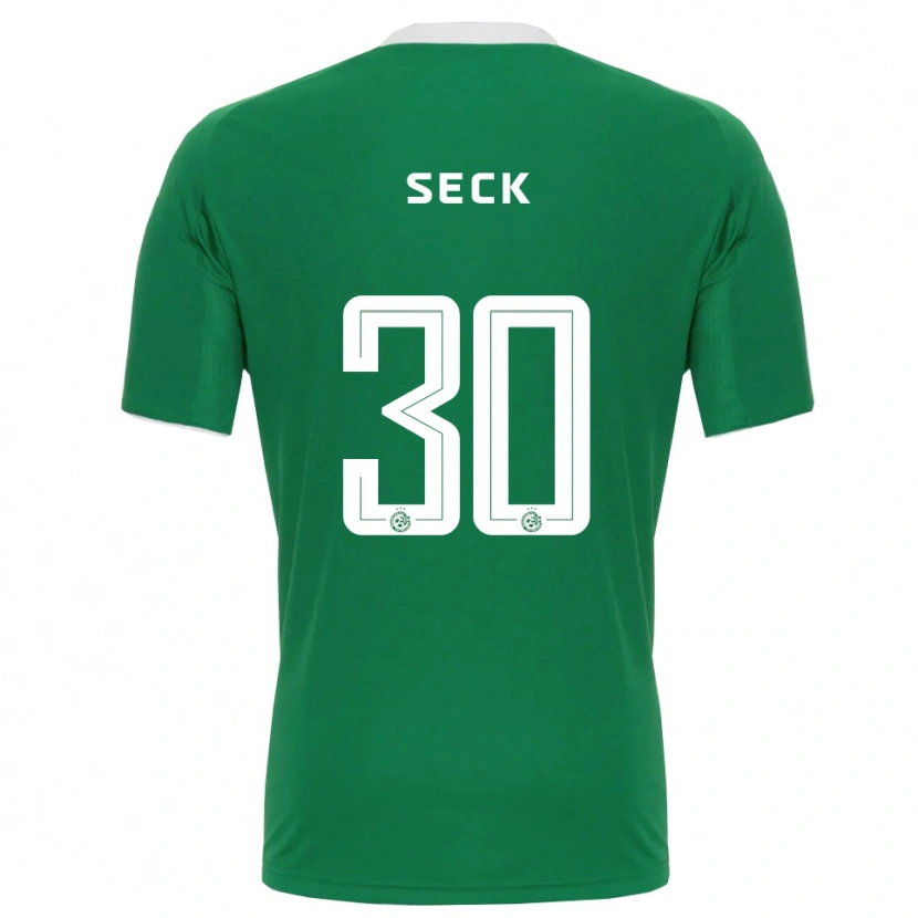 Danxen Mænd Abdoulaye Seck #30 Grøn Hvid Hjemmebane Spillertrøjer 2025/26 Trøje T-Shirt