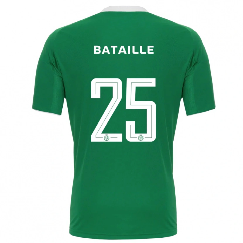 Danxen Mænd Jelle Bataille #25 Grøn Hvid Hjemmebane Spillertrøjer 2025/26 Trøje T-Shirt