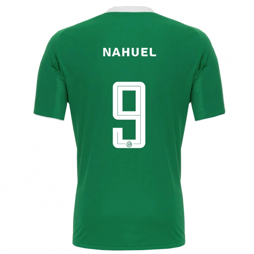 Danxen Mænd Matías Nahuel #9 Grøn Hvid Hjemmebane Spillertrøjer 2025/26 Trøje T-Shirt