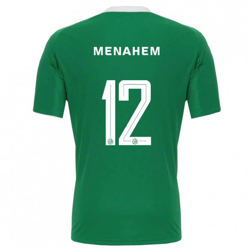 Danxen Mænd Sun Menahem #12 Grøn Hvid Hjemmebane Spillertrøjer 2025/26 Trøje T-Shirt