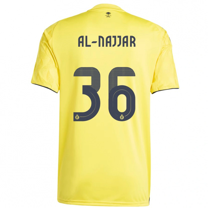 Danxen Mænd Raghed Al-Najjar #36 Gul Sort Hjemmebane Spillertrøjer 2025/26 Trøje T-Shirt