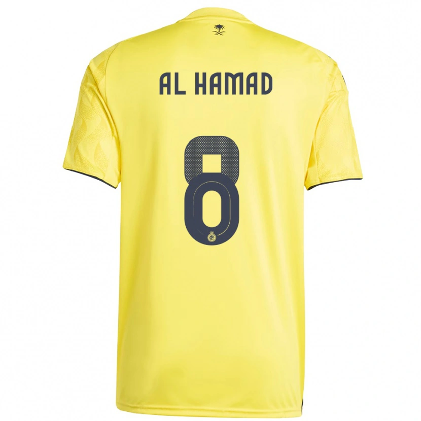 Danxen Mænd Sara Al-Hamad #8 Gul Sort Hjemmebane Spillertrøjer 2025/26 Trøje T-Shirt