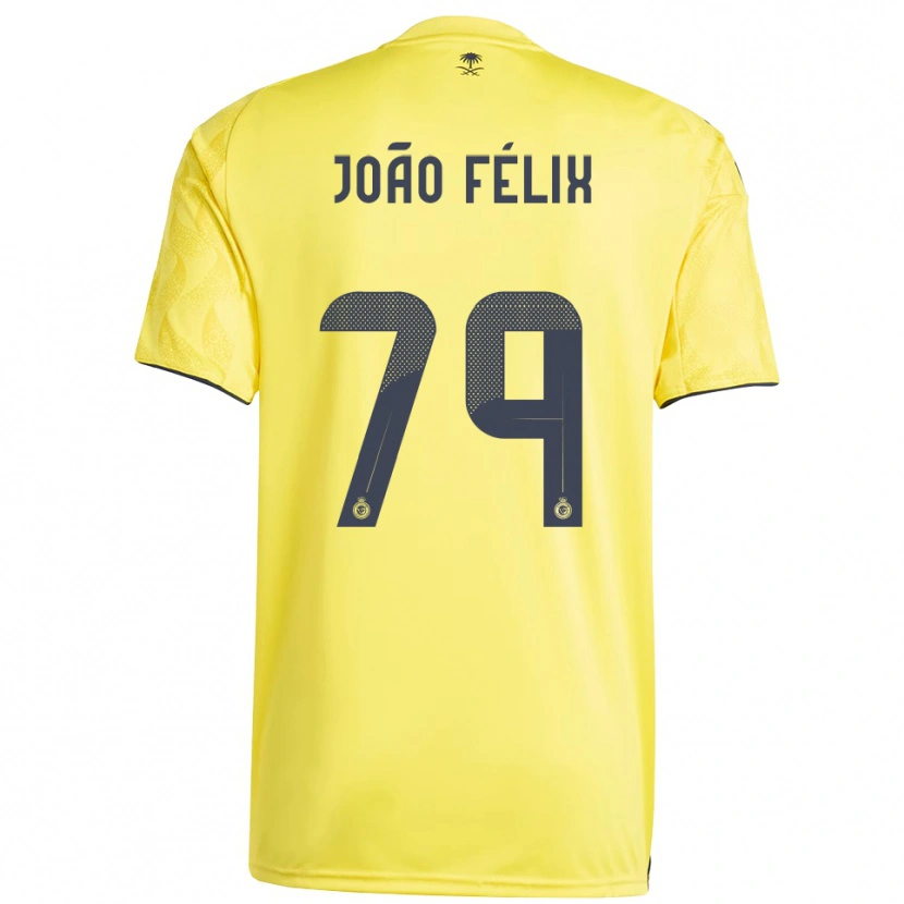 Danxen Mænd João Félix #79 Gul Sort Hjemmebane Spillertrøjer 2025/26 Trøje T-Shirt