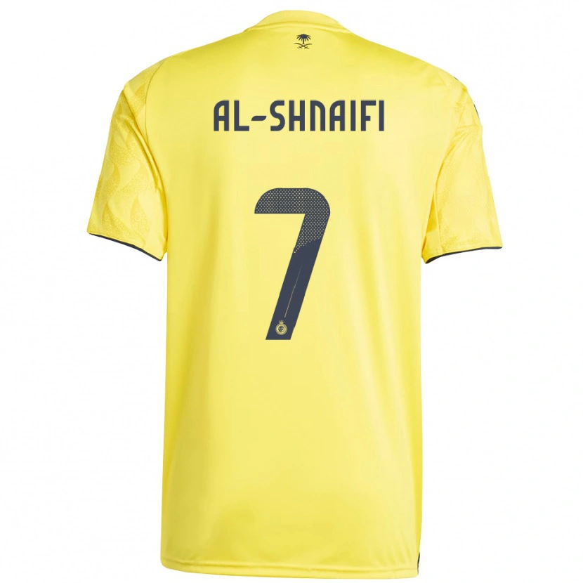 Danxen Mænd Basmah Al-Shnaifi #7 Gul Sort Hjemmebane Spillertrøjer 2025/26 Trøje T-Shirt