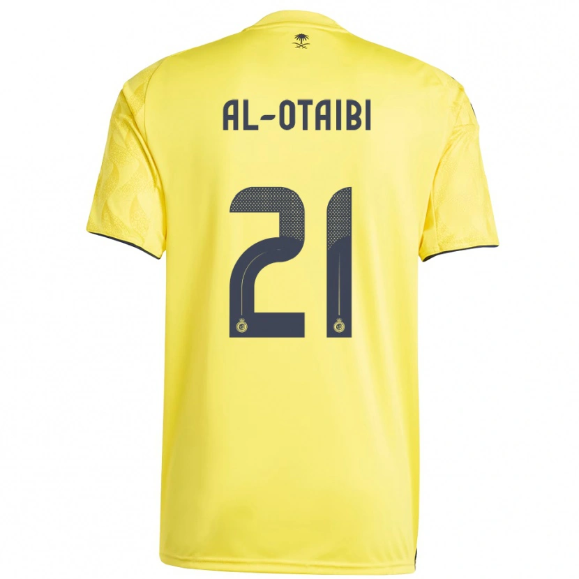 Danxen Mænd Abdulrahman Al-Otaibi #21 Gul Sort Hjemmebane Spillertrøjer 2025/26 Trøje T-Shirt