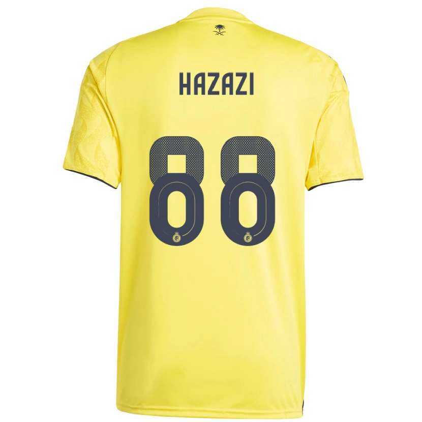 Danxen Mænd Bassam Hazzazi #88 Gul Sort Hjemmebane Spillertrøjer 2025/26 Trøje T-Shirt