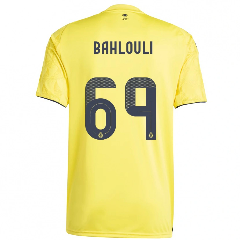 Danxen Mænd Nesrine Bahlouli #69 Gul Sort Hjemmebane Spillertrøjer 2025/26 Trøje T-Shirt
