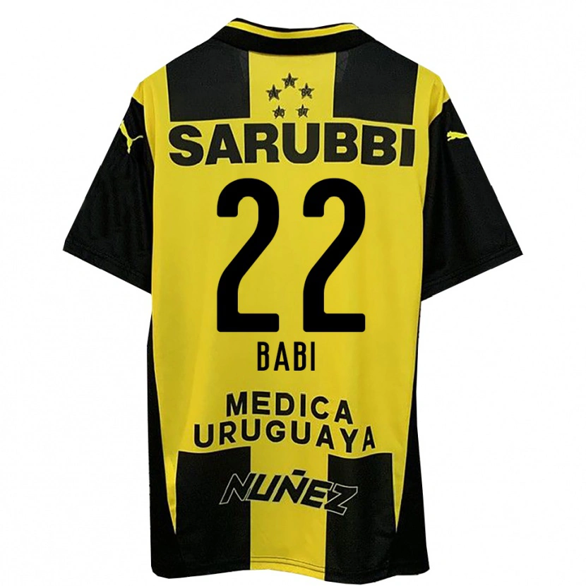 Danxen Mænd Matheus Babi #22 Gul Sort Hjemmebane Spillertrøjer 2025/26 Trøje T-Shirt