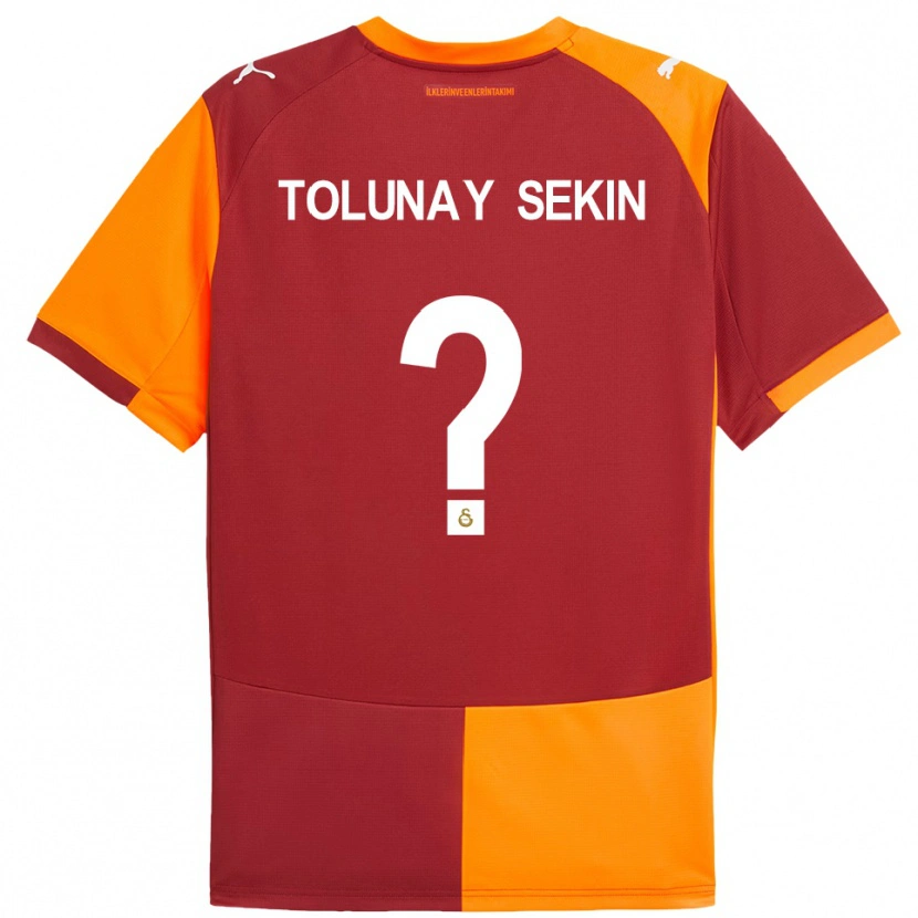 Danxen Mænd Burak Tolunay Sekin #0 Rød Orange Hjemmebane Spillertrøjer 2025/26 Trøje T-Shirt