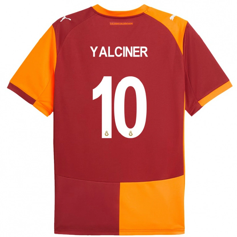Danxen Mænd İsmigül Yalçıner #10 Rød Orange Hjemmebane Spillertrøjer 2025/26 Trøje T-Shirt