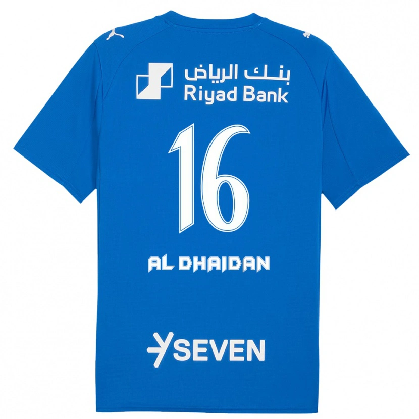 Danxen Mænd Nadia Al-Dhaidan #16 Blå Hvid Hjemmebane Spillertrøjer 2025/26 Trøje T-Shirt