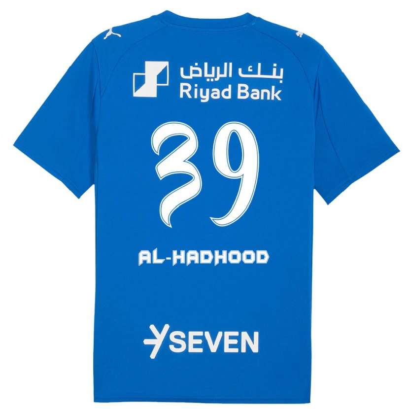 Danxen Mænd Abdulaziz Al-Hadhood #39 Blå Hvid Hjemmebane Spillertrøjer 2025/26 Trøje T-Shirt