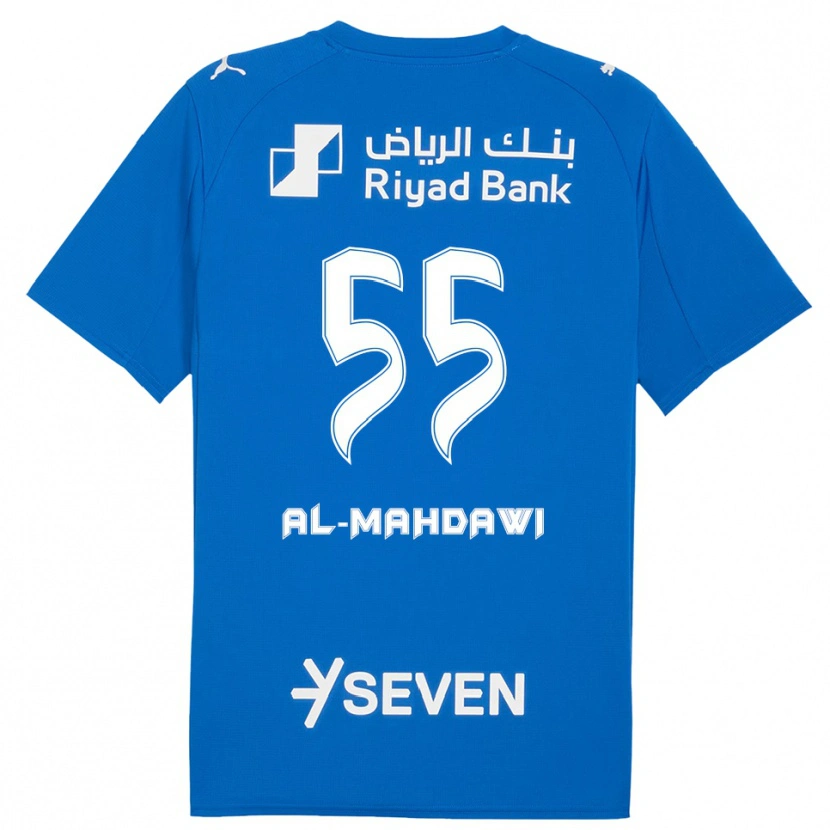 Danxen Mænd Ali Al-Mahdawi #55 Blå Hvid Hjemmebane Spillertrøjer 2025/26 Trøje T-Shirt