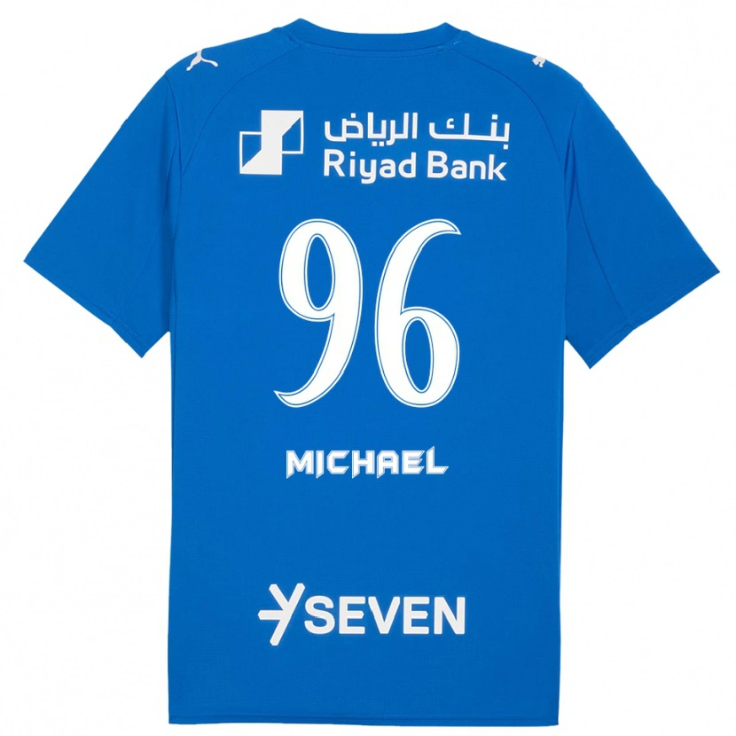 Danxen Mænd Michael #96 Blå Hvid Hjemmebane Spillertrøjer 2025/26 Trøje T-Shirt