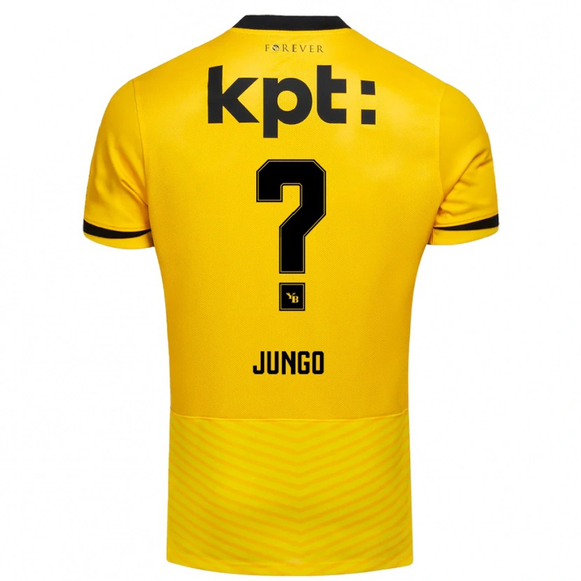 Danxen Mænd Matéo Jungo #0 Gul Sort Hjemmebane Spillertrøjer 2025/26 Trøje T-Shirt