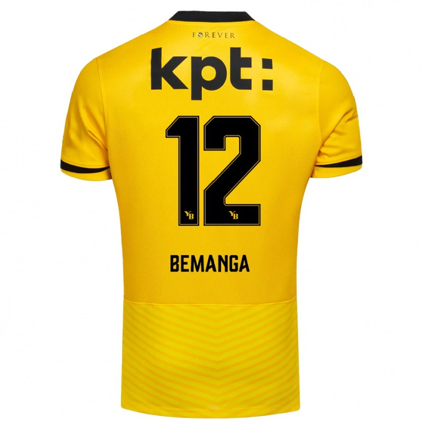 Danxen Mænd Schilo Bemanga #12 Gul Sort Hjemmebane Spillertrøjer 2025/26 Trøje T-Shirt