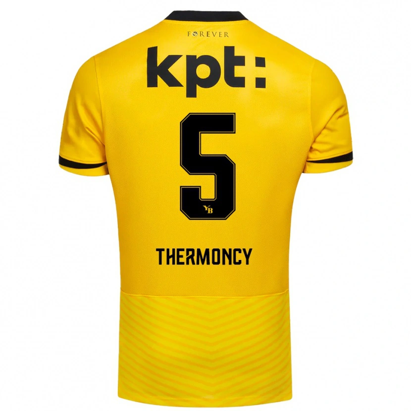 Danxen Mænd Keeto Thermoncy #5 Gul Sort Hjemmebane Spillertrøjer 2025/26 Trøje T-Shirt