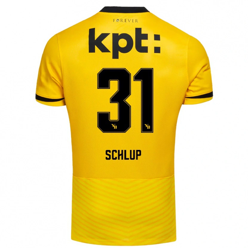 Danxen Mænd Giulia Schlup #31 Gul Sort Hjemmebane Spillertrøjer 2025/26 Trøje T-Shirt