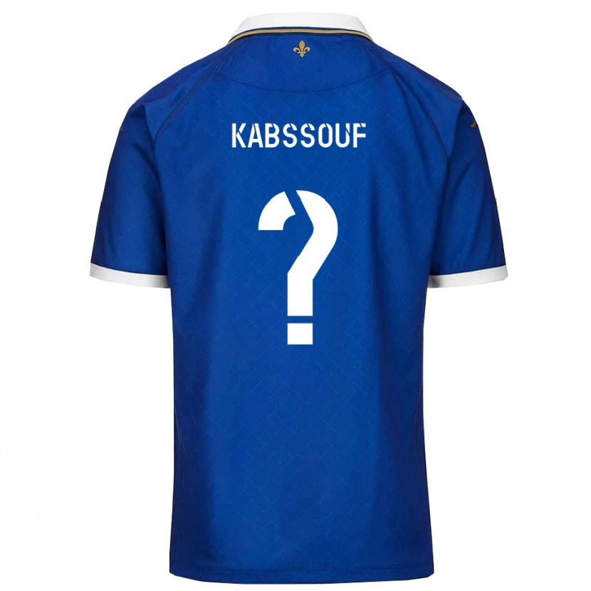 Danxen Mænd Salim Kabssouf #0 Blå Guld Hjemmebane Spillertrøjer 2025/26 Trøje T-Shirt