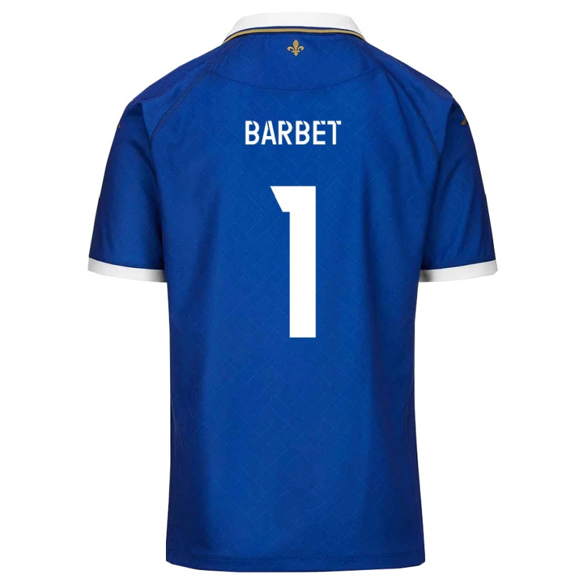 Danxen Mænd Hugo Barbet #1 Blå Guld Hjemmebane Spillertrøjer 2025/26 Trøje T-Shirt