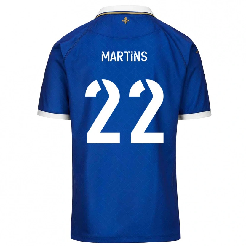 Danxen Mænd Nicolas Martins #22 Blå Guld Hjemmebane Spillertrøjer 2025/26 Trøje T-Shirt
