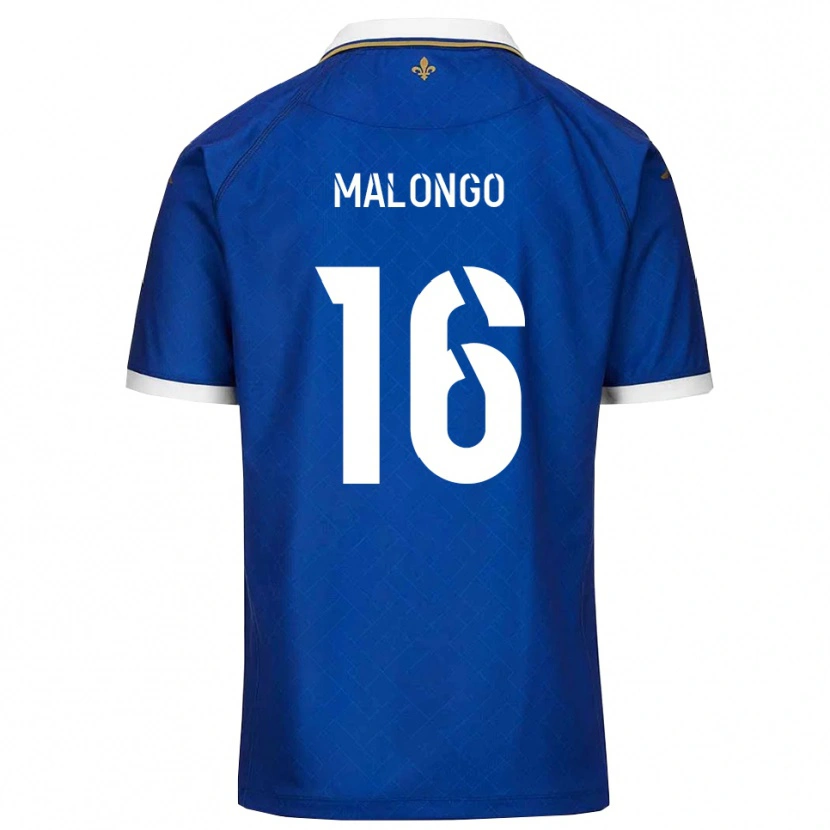 Danxen Mænd Denzel Malongo #16 Blå Guld Hjemmebane Spillertrøjer 2025/26 Trøje T-Shirt