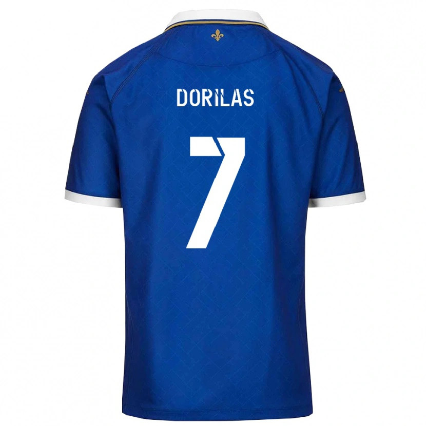Danxen Mænd Johan Dorilas #7 Blå Guld Hjemmebane Spillertrøjer 2025/26 Trøje T-Shirt