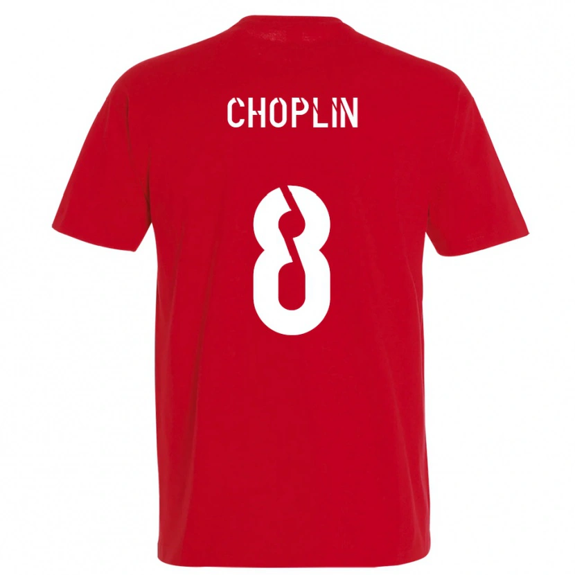 Danxen Mænd Romain Choplin #8 Rød Gul Hjemmebane Spillertrøjer 2025/26 Trøje T-Shirt