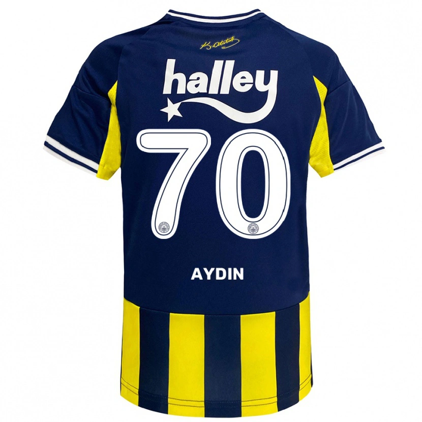 Danxen Mænd Oğuz Aydın #70 Gul Mørkeblå Hvid Hjemmebane Spillertrøjer 2025/26 Trøje T-Shirt