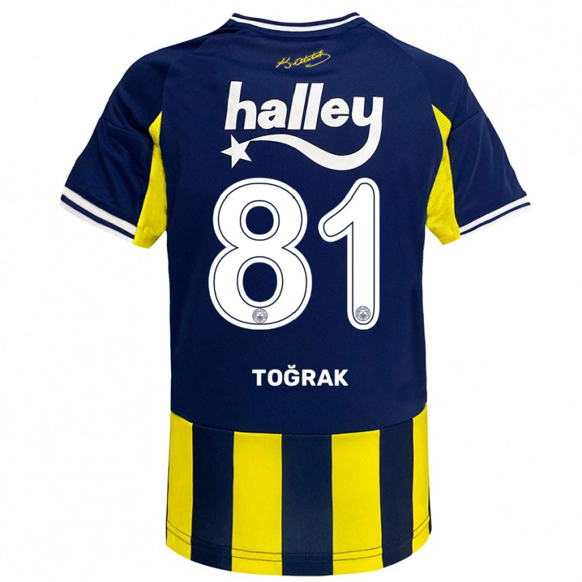 Danxen Mænd Şükür Toğrak #81 Gul Mørkeblå Hvid Hjemmebane Spillertrøjer 2025/26 Trøje T-Shirt