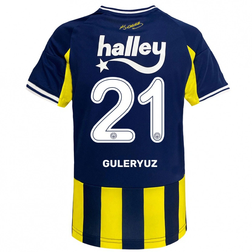 Danxen Mænd Göknur Güleryüz #21 Gul Mørkeblå Hvid Hjemmebane Spillertrøjer 2025/26 Trøje T-Shirt