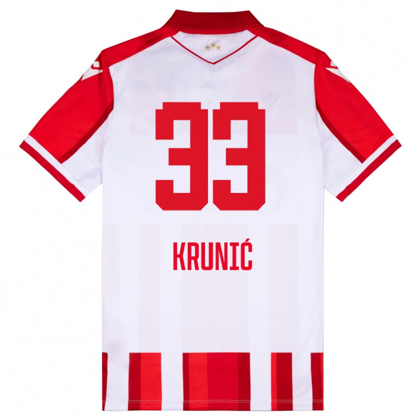 Danxen Mænd Rade Krunic #33 Rød Hvid Hjemmebane Spillertrøjer 2025/26 Trøje T-Shirt