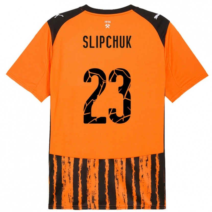 Danxen Mænd Mykhaylo Slipchuk #23 Orange Sort Hjemmebane Spillertrøjer 2025/26 Trøje T-Shirt