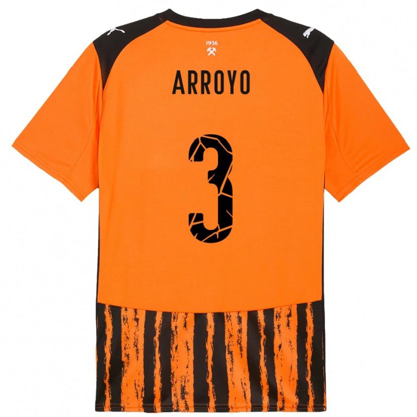 Danxen Mænd Diego Arroyo #3 Orange Sort Hjemmebane Spillertrøjer 2025/26 Trøje T-Shirt