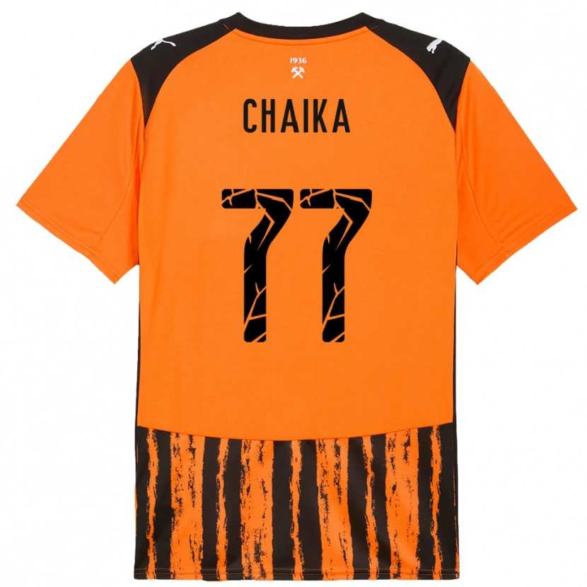 Danxen Mænd Nadiia Chaika #77 Orange Sort Hjemmebane Spillertrøjer 2025/26 Trøje T-Shirt