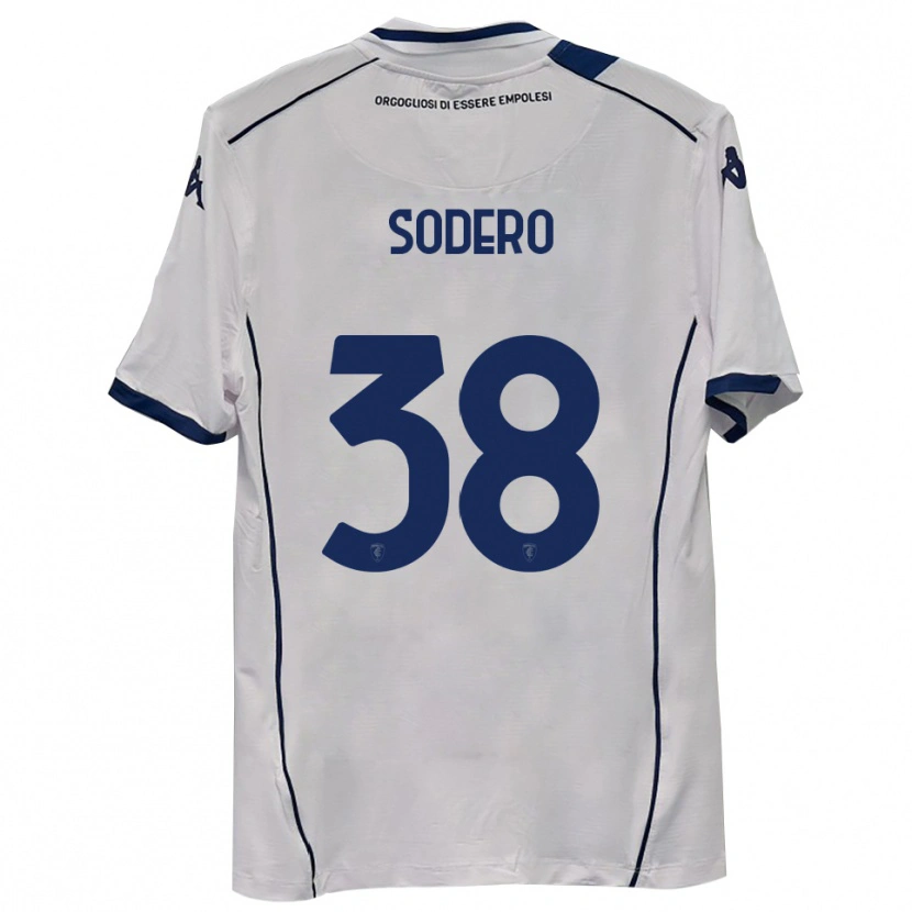 Danxen Mænd Andrea Sodero #38 Mørkeblå Udebane Spillertrøjer 2025/26 Trøje T-Shirt