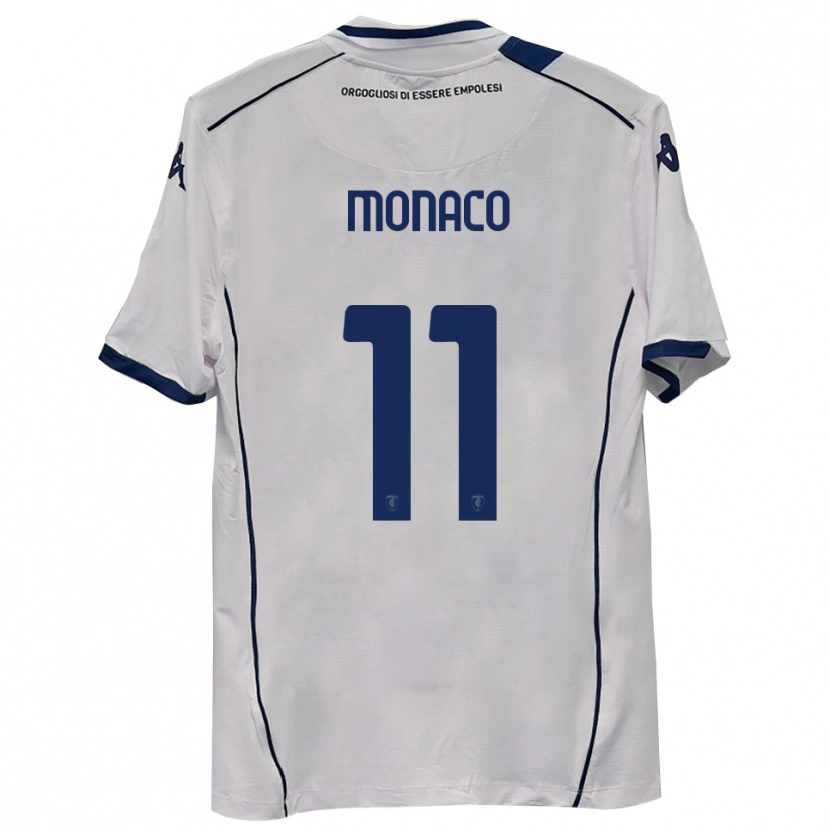 Danxen Mænd Salvatore Monaco #11 Mørkeblå Udebane Spillertrøjer 2025/26 Trøje T-Shirt