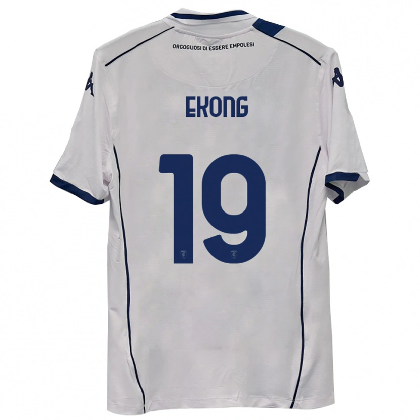 Danxen Mænd Emmanuel Ekong #19 Mørkeblå Udebane Spillertrøjer 2025/26 Trøje T-Shirt