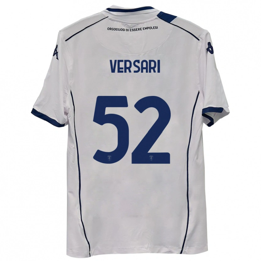 Danxen Mænd Francesco Versari #52 Mørkeblå Udebane Spillertrøjer 2025/26 Trøje T-Shirt